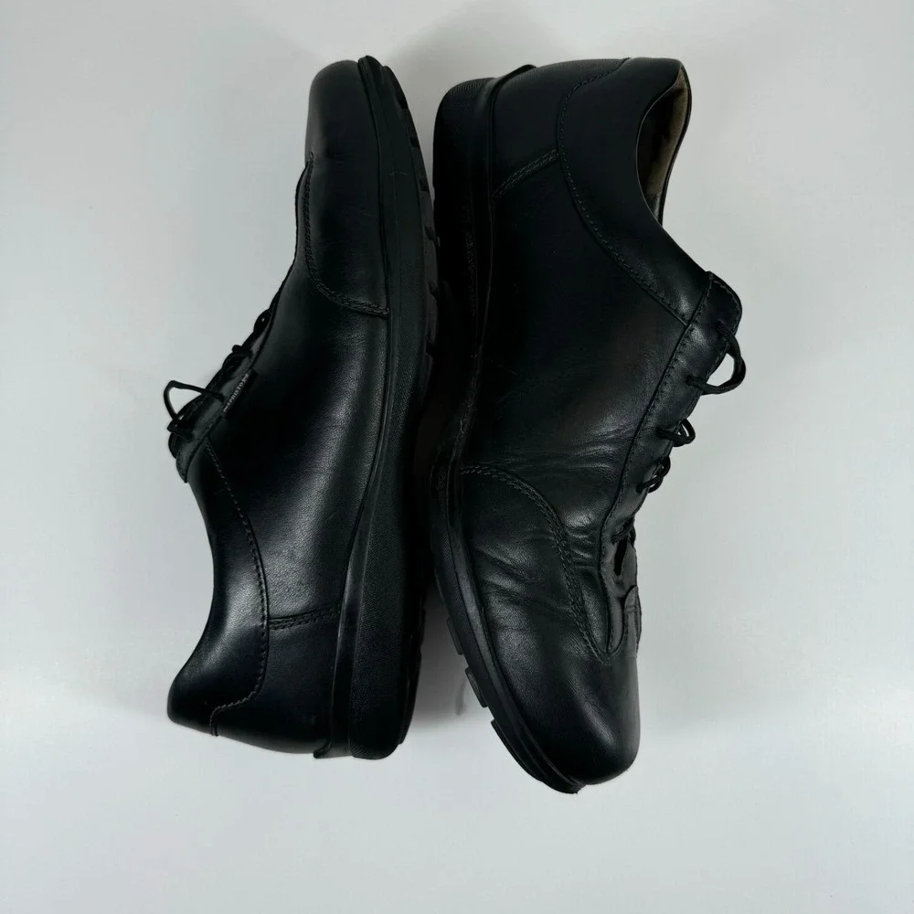 Mephisto Leonzio Men's US 11.5 Black Leather Comfort Lace-Up Oxford Walking Shoe
